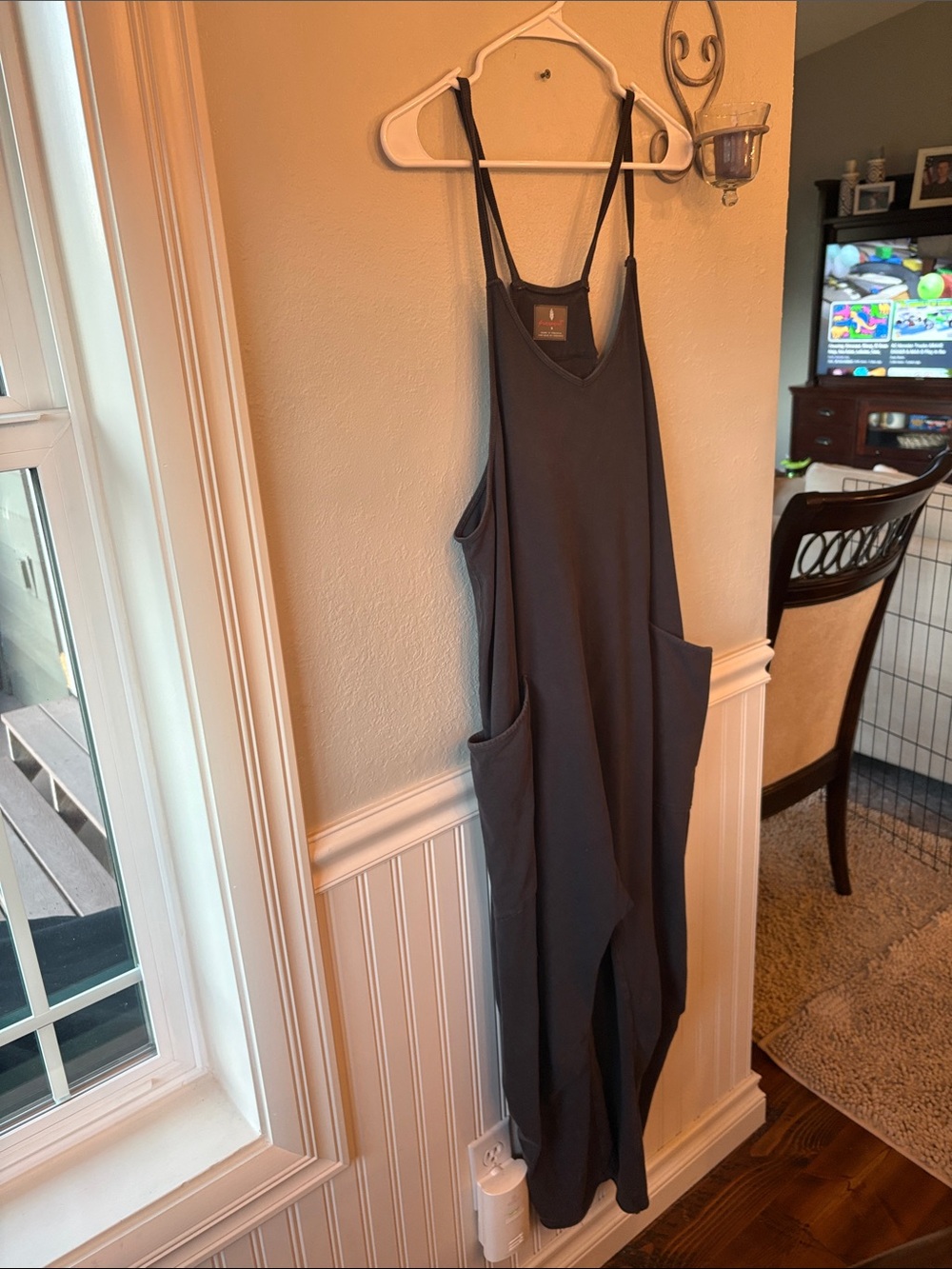 FP Movement by Free People Navy Relaxed Jersey Jumpsuit